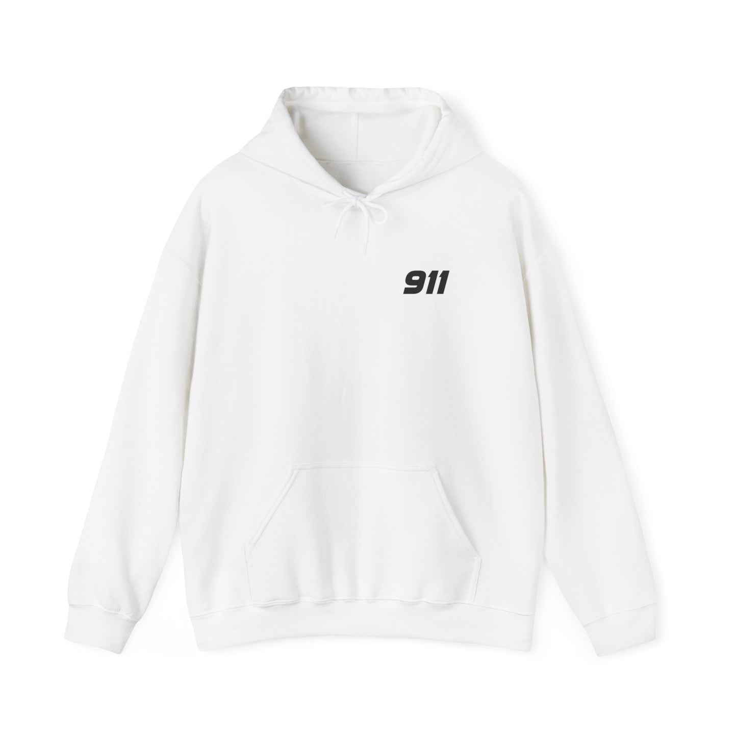 911 Hoodie B&W