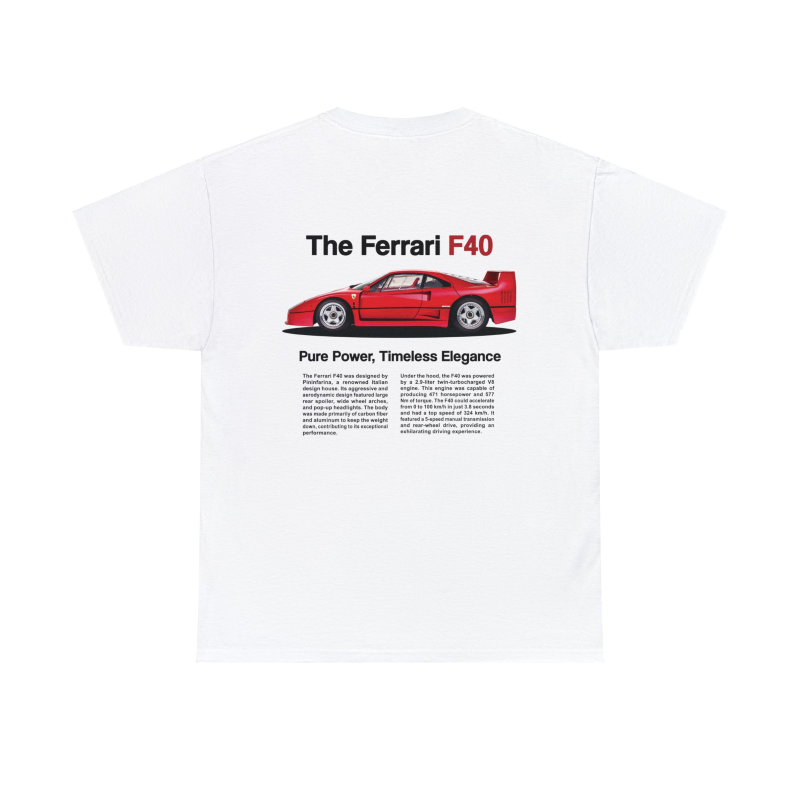 Ferrari F40 Tee - AreonRacing